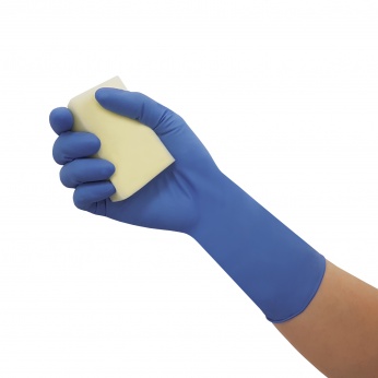 DERMAGRIP ULTRA LONG - rękawice diagnostyczne nitrylowe bezpudrowe, z przedłużonym mankietem
