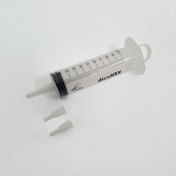 dicoNEX - strzykawka jednorazowego użytku 3-częściowa, cewnikowa 3-częściowa, sterylna